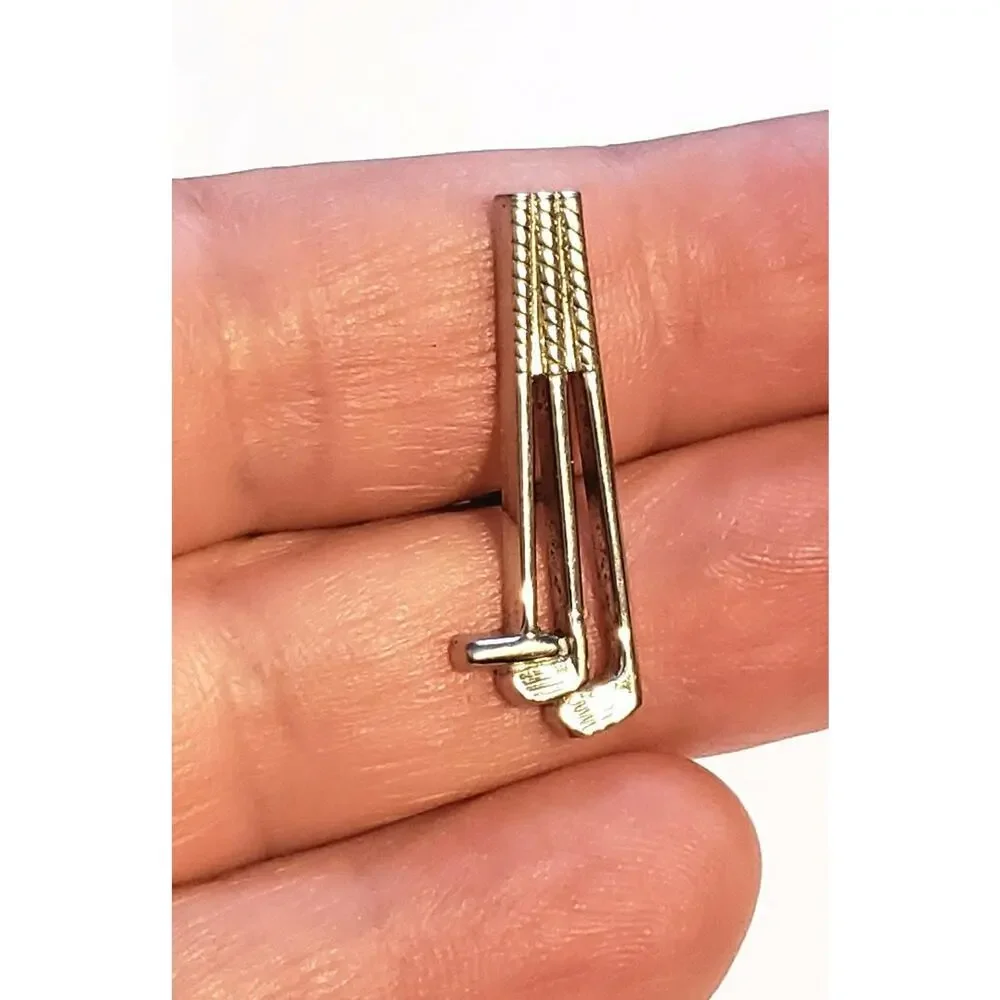 Vintage Tie Tack Golf Club Tie Pin, Silver-tone Gift‎ for him